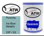 Preview: Porsche, Iris Blue Metallic, 33P / S3: 500ml Lackdose, von ATW Autoteile West.